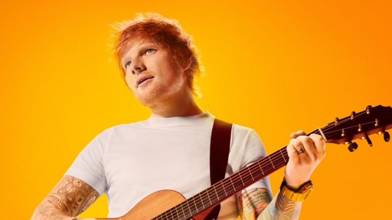 Ed Sheeran performing “Thinking Out Loud” during a live concert