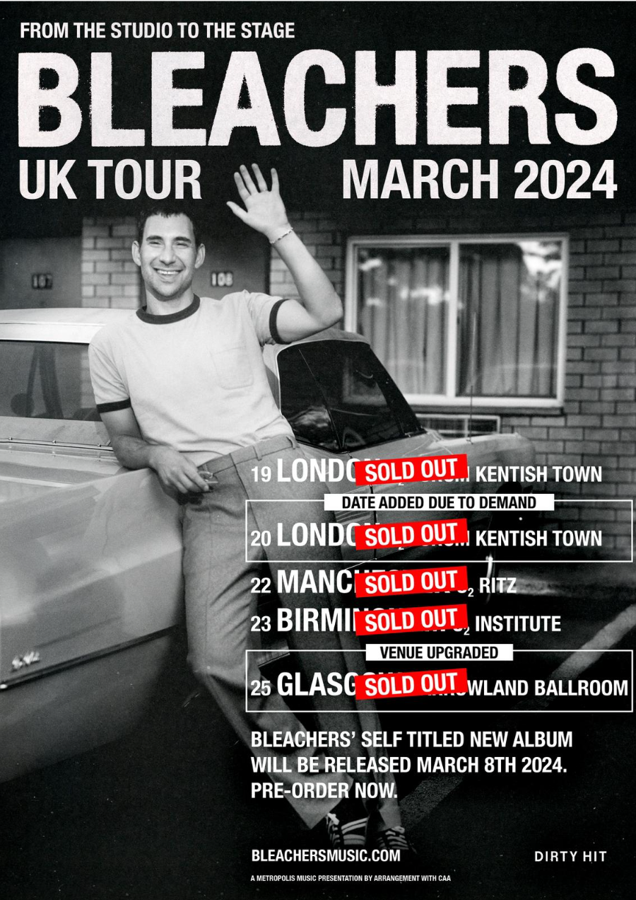 Bleachers' 2024 UK Tour An Unprecedented Rush For Tickets Hit Channel