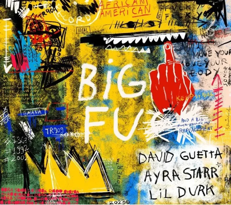 David Guetta x Ayra Starr & Lil Durk “Big FU” Artwork