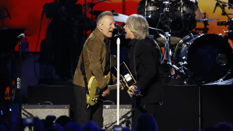 Jon Bon Jovi and Bruce Springsteen