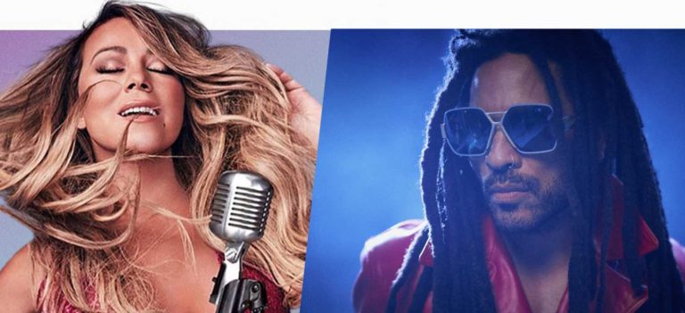 Mariah Carey and Lenny Kravitz