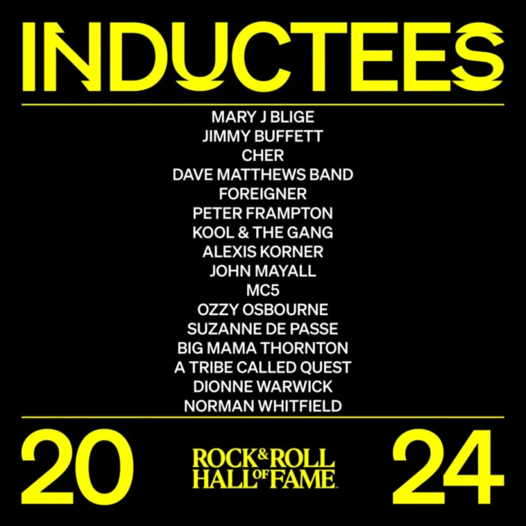 The Rock & Roll Hall of Fame Class of 2024