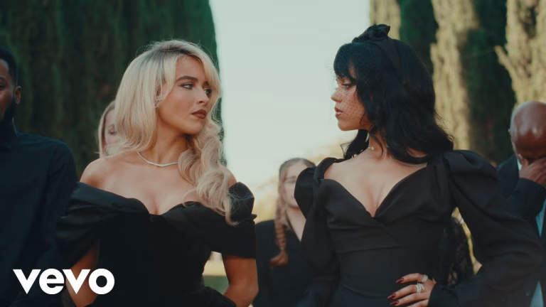 Sabrina Carpenter and Jenna Ortega Star in Gory and Fun "Taste" Music Video