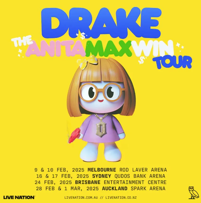 Drake Announces 2025 Anita Max Win Tour Dates

