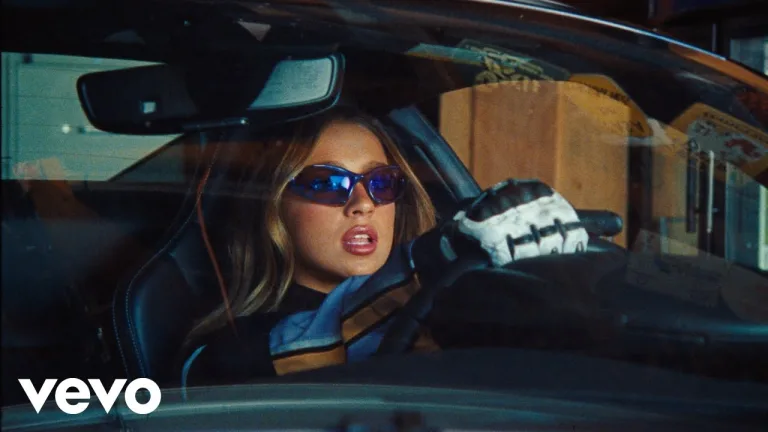 Tate McRae Driving a Sports Car in “2 hands” Music Video