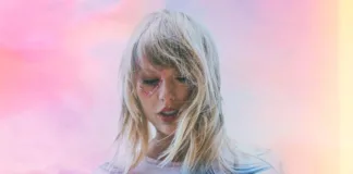 Taylor Swift performing on the Eras Tour, the first $2 billion concert tour in history