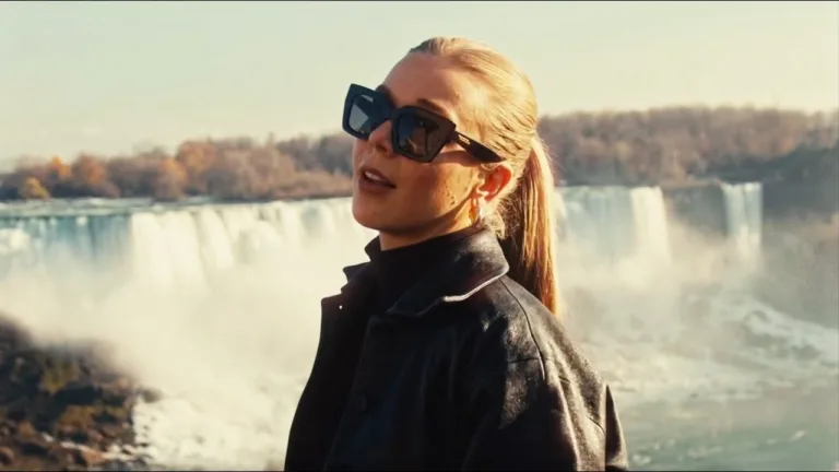 Becky Hill and MK performing in the “Swim” music video