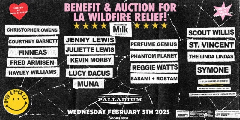 G*VE A F*CK LA benefit concert lineup featuring Hayley Williams, St. Vincent, and more