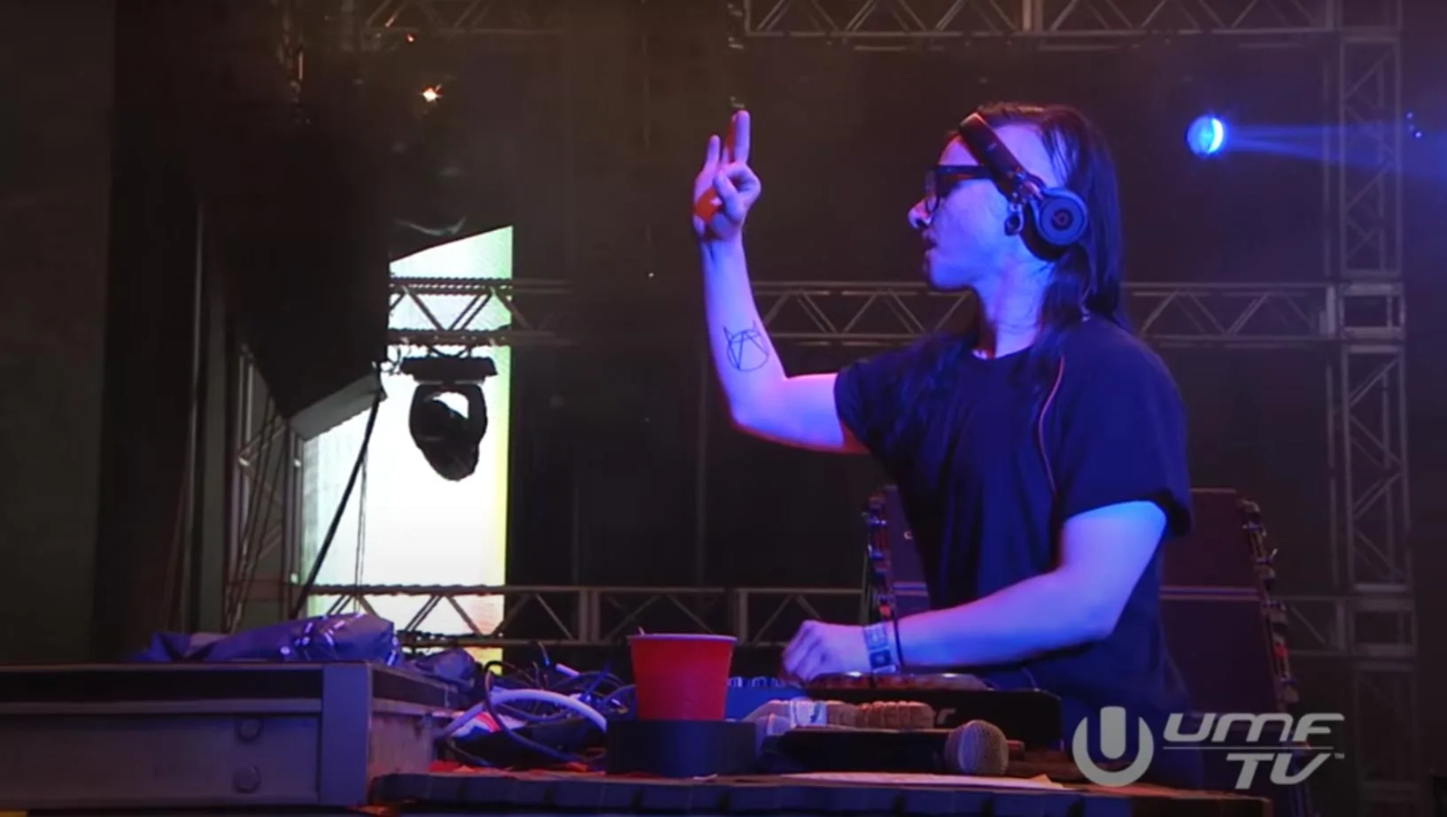 Skrillex Performing Live at Ultra Music Festival Miami 2025