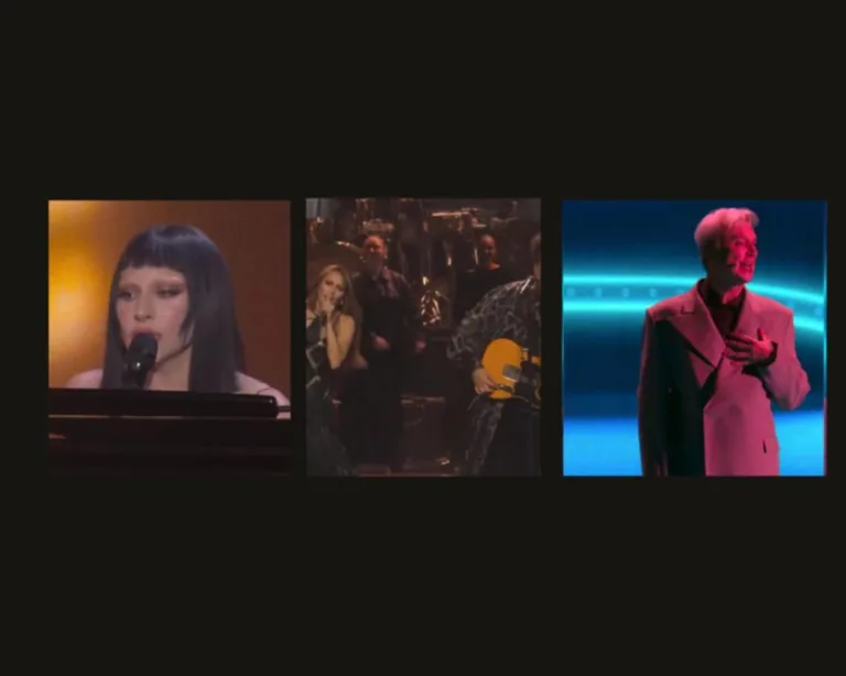 Miley Cyrus performing Flowers at SNL 50 Homecoming Concert