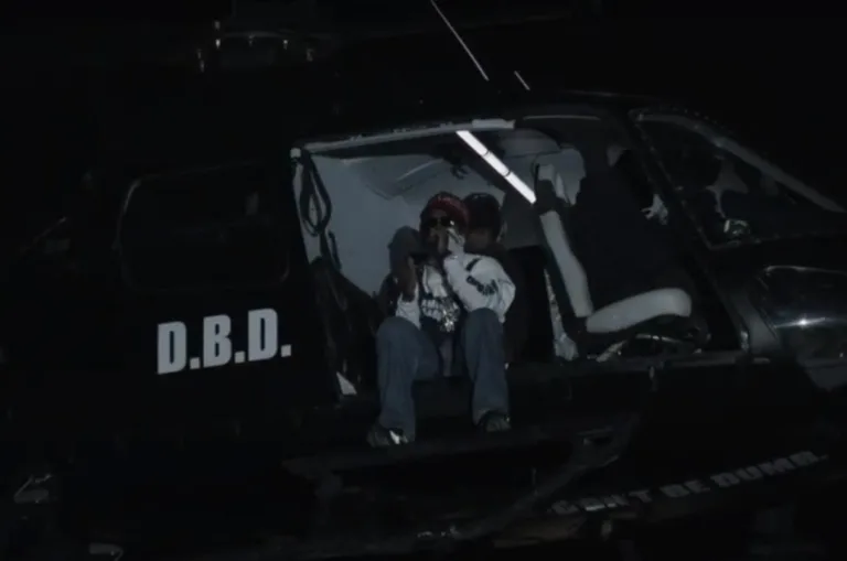 A$AP Rocky performs from a helicopter at Rolling Loud California