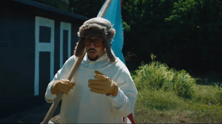 Bad Bunny waves Puerto Rican flag in La Mudanza video