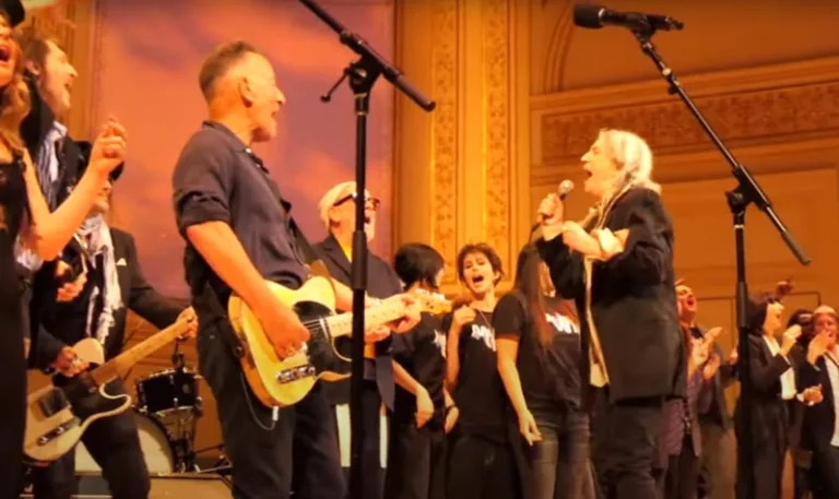 Bruce Springsteen and Flea Perform at Patti Smith Tribute Concert