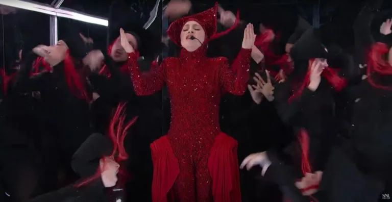 Lady Gaga performing ‘Abracadabra’ on SNL