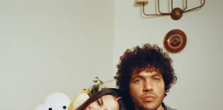 Selena Gomez and Benny Blanco in the studio for I Said I Love You First