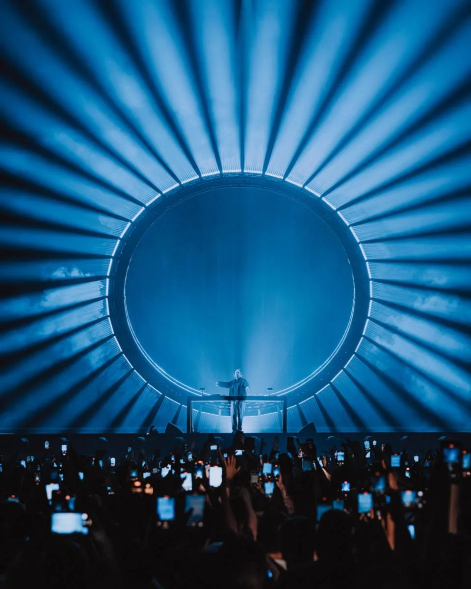 Sub Focus debuts the Circular Sound show at London’s Alexandra Palace March 7, 2025. Photo credit: Sam Neill