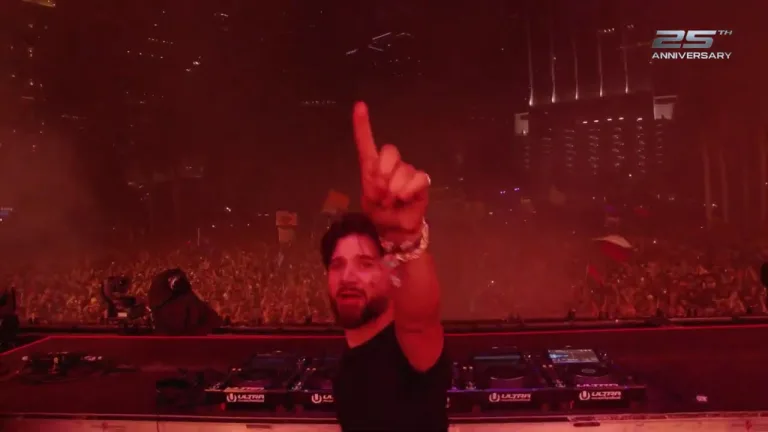 Skrillex performing live at Ultra Music Festival 2025