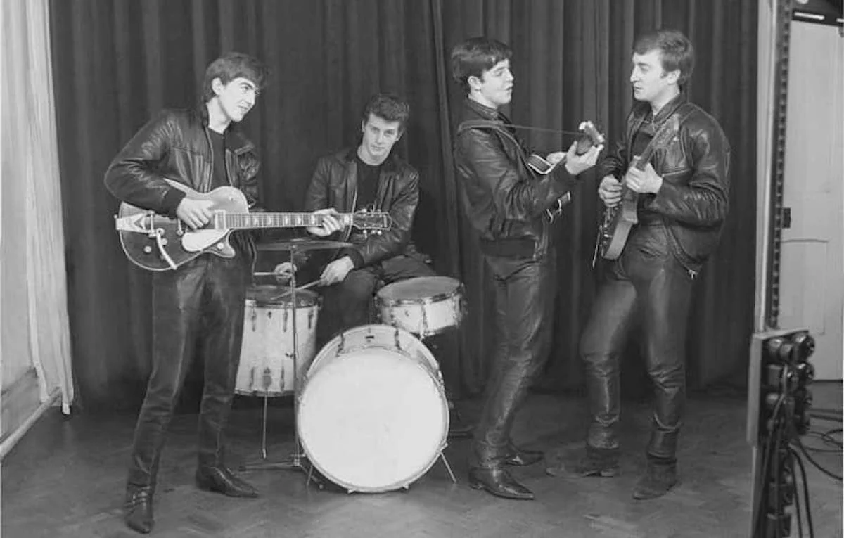 The Beatles with Pete Best on drums in 1961