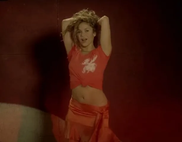 Shakira performing Hips Don’t Lie