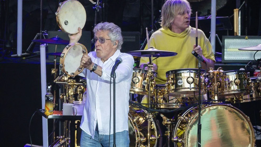 Zak Starkey on stage with The Who after reunion announcement