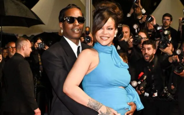 A$AP Rocky and Rihanna at Cannes Film Festival 2025 red carpet
