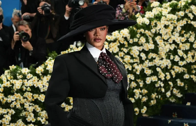 Rihanna reveals baby bump at Met Gala 2025 with A$AP Rocky