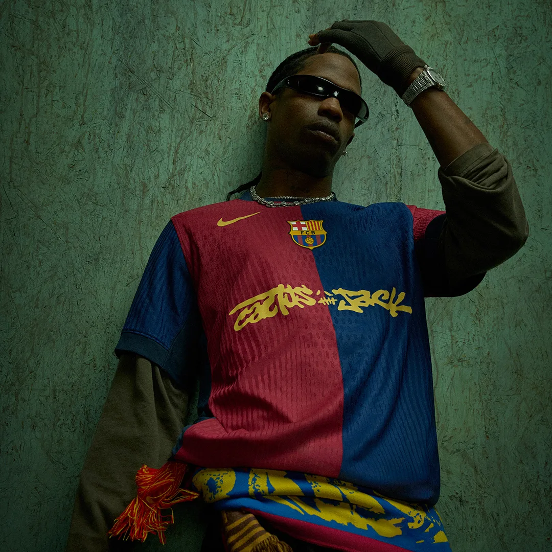 Travis Scott x FC Barcelona jersey 2025