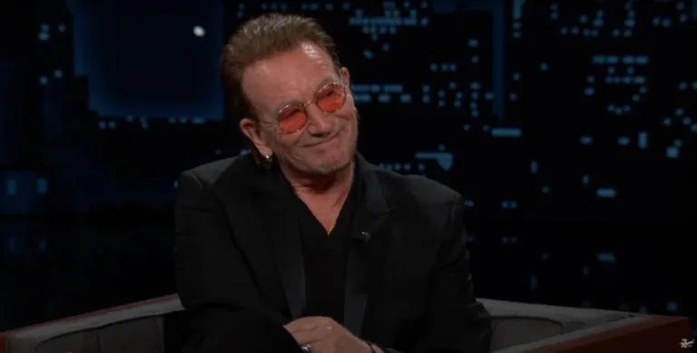 Bono on Jimmy Kimmel Live! addressing Trump and teasing new U2 music