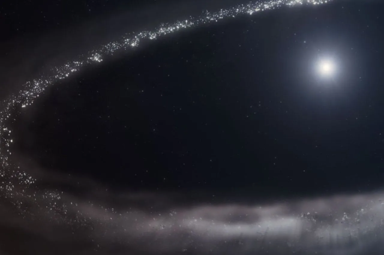 James Webb detects frozen water in exoplanet system HD 181327