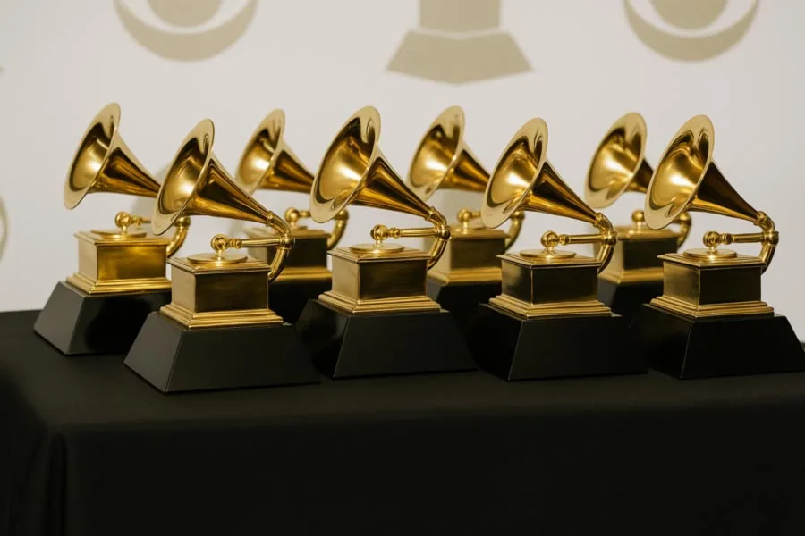GRAMMYs 2026 logo featuring new award category icons