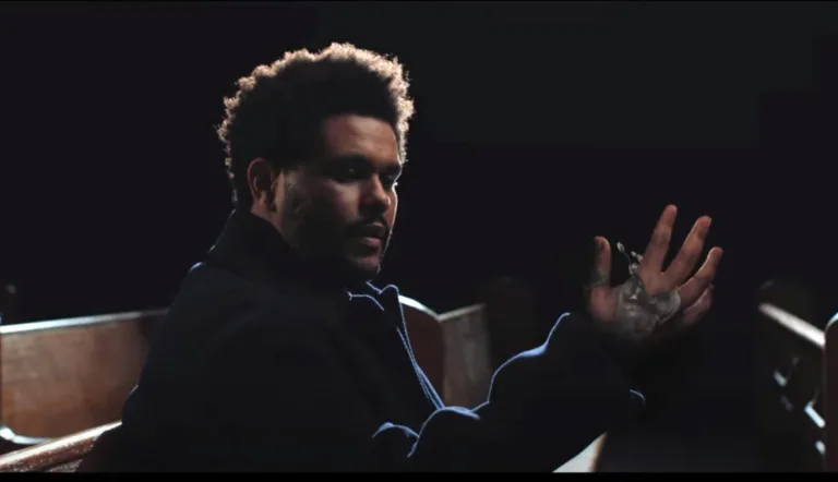 The Weeknd in Baptized in Fear music video still 2025