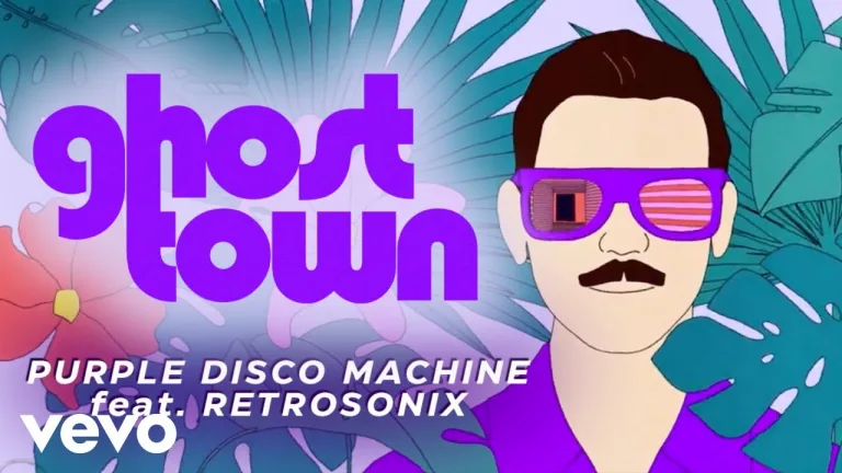 Purple Disco Machine Ghost Town animated video Retrosonix