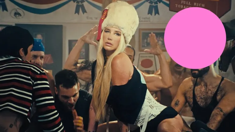 Kesha Boy Crazy video pink panty Last Supper visual