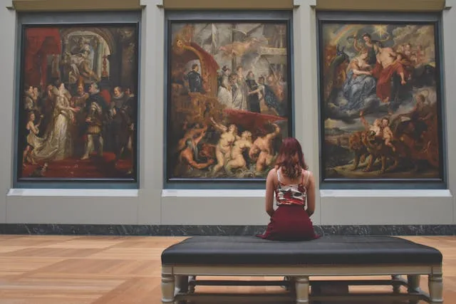 AI restoring damaged classical painting using digital reconstruction