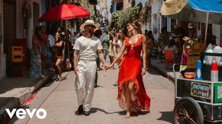 Maluma Bronceador music video Cartagena 2025