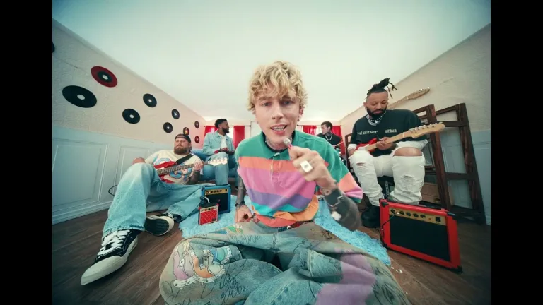 Machine Gun Kelly performing Miss Sunshine music video 2025