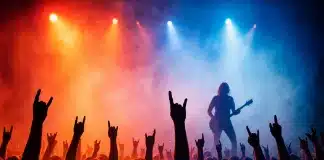 Fans celebrating timeless rock hits