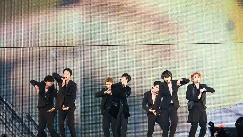 BTS performing live in 2022