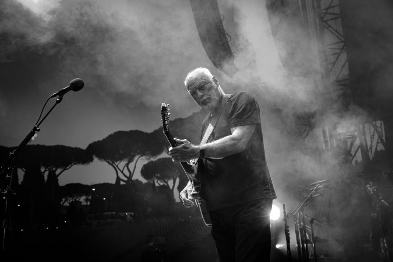 David Gilmour performing live at Circus Maximus in Rome