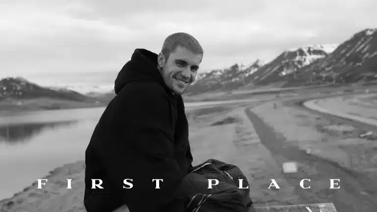 Justin Bieber snowboarding in Iceland for First Place music video