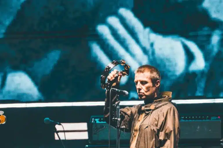 Liam Gallagher performing live at Murrayfield Stadium