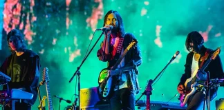 Kevin Parker performing live at Tame Impala concert