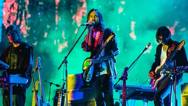 Kevin Parker performing live at Tame Impala concert
