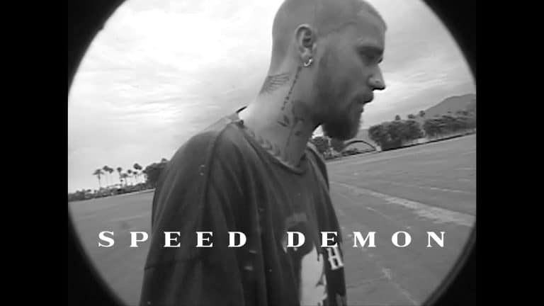 Justin Bieber films Speed Demon video at Coachella venue