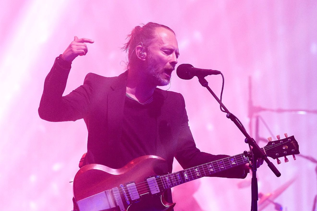 Radiohead live concert on stage