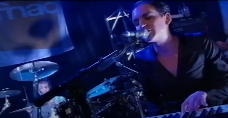 Placebo performing live during their early years