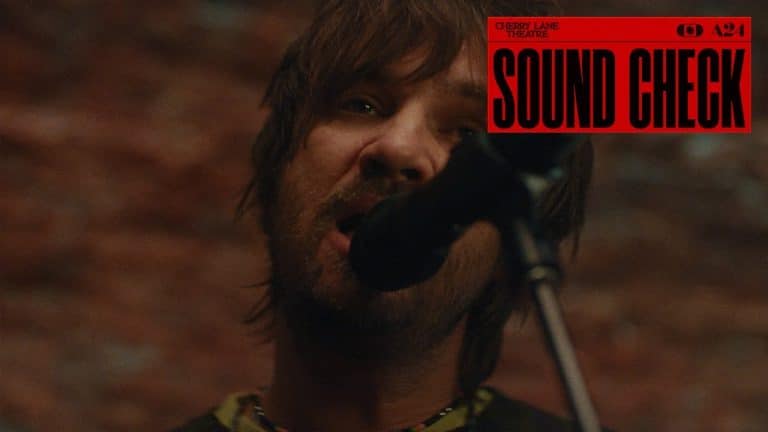 Tame Impala performing at Cherry Lane Theatre for A24’s Sound Check series