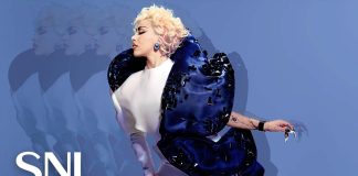 Doja Cat performing “Aaahh Men!” from Vie on her Saturday Night Live debut