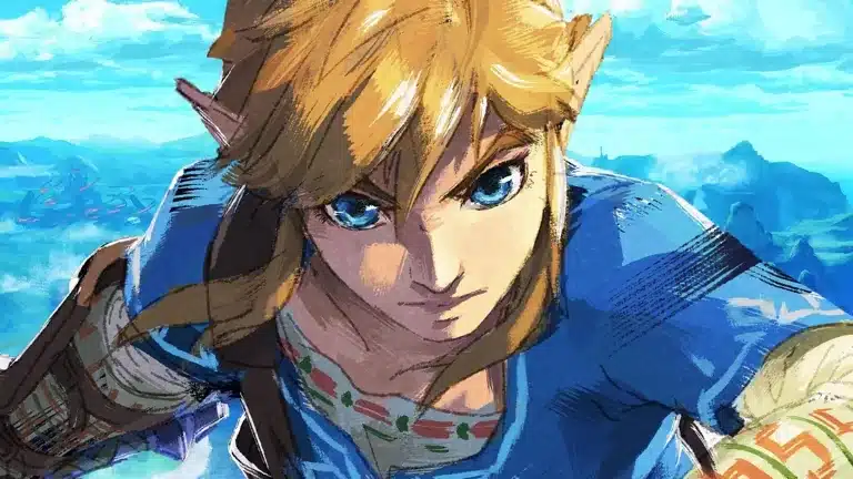The Legend of Zelda Breath of the Wild 8-LP vinyl box set featuring gold and blue artwork