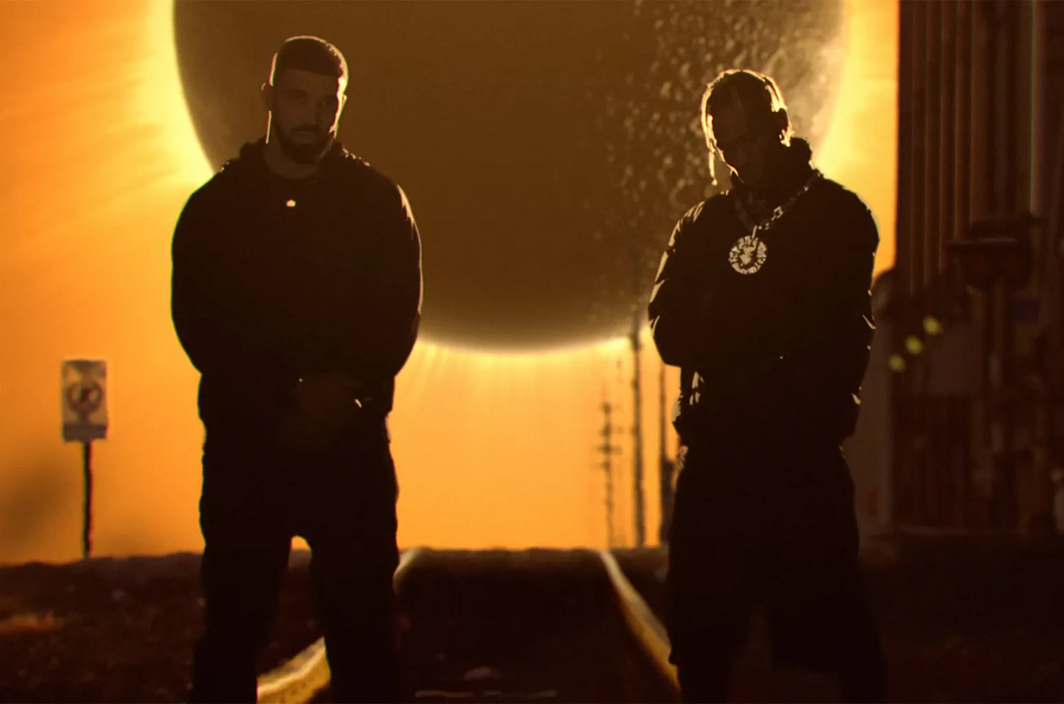 Travis Scott and Drake performing SICKO MODE live during Astroworld Tour